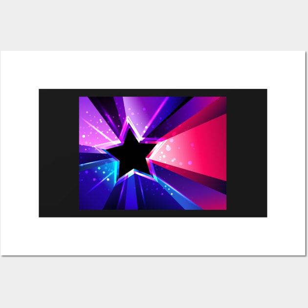 Tricolor Star Wall Art by Blackmoon9